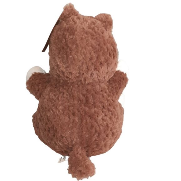 2023 PetSmart Hope The Hamster Squeaker Brown & Red Plaid Pet Plush Toy 10" NEW - Picture 3 of 4